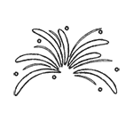 Illustration of fireworks