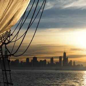 Wedding part aboard the Tall Ship Windy in Chicago, IL