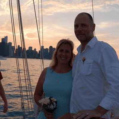 Wedding part aboard the Tall Ship Windy in Chicago, IL
